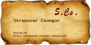 Strasszer Csongor névjegykártya
